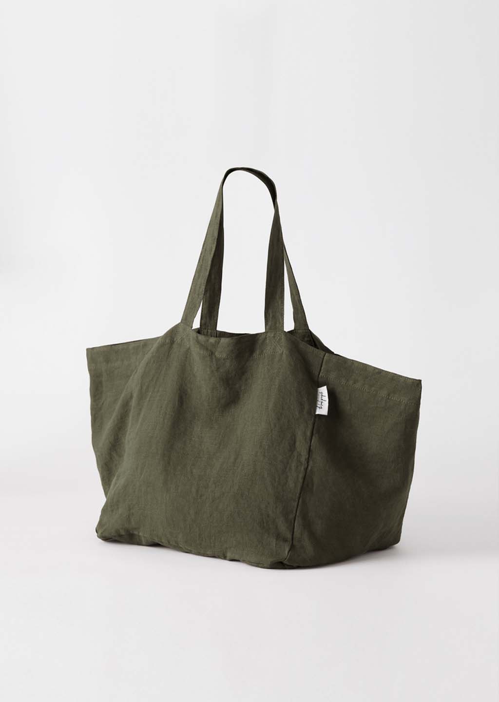 Green Linen DH Tote Bag
