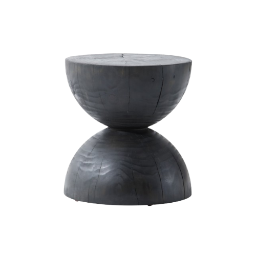 Aliza End Table- Black Pine