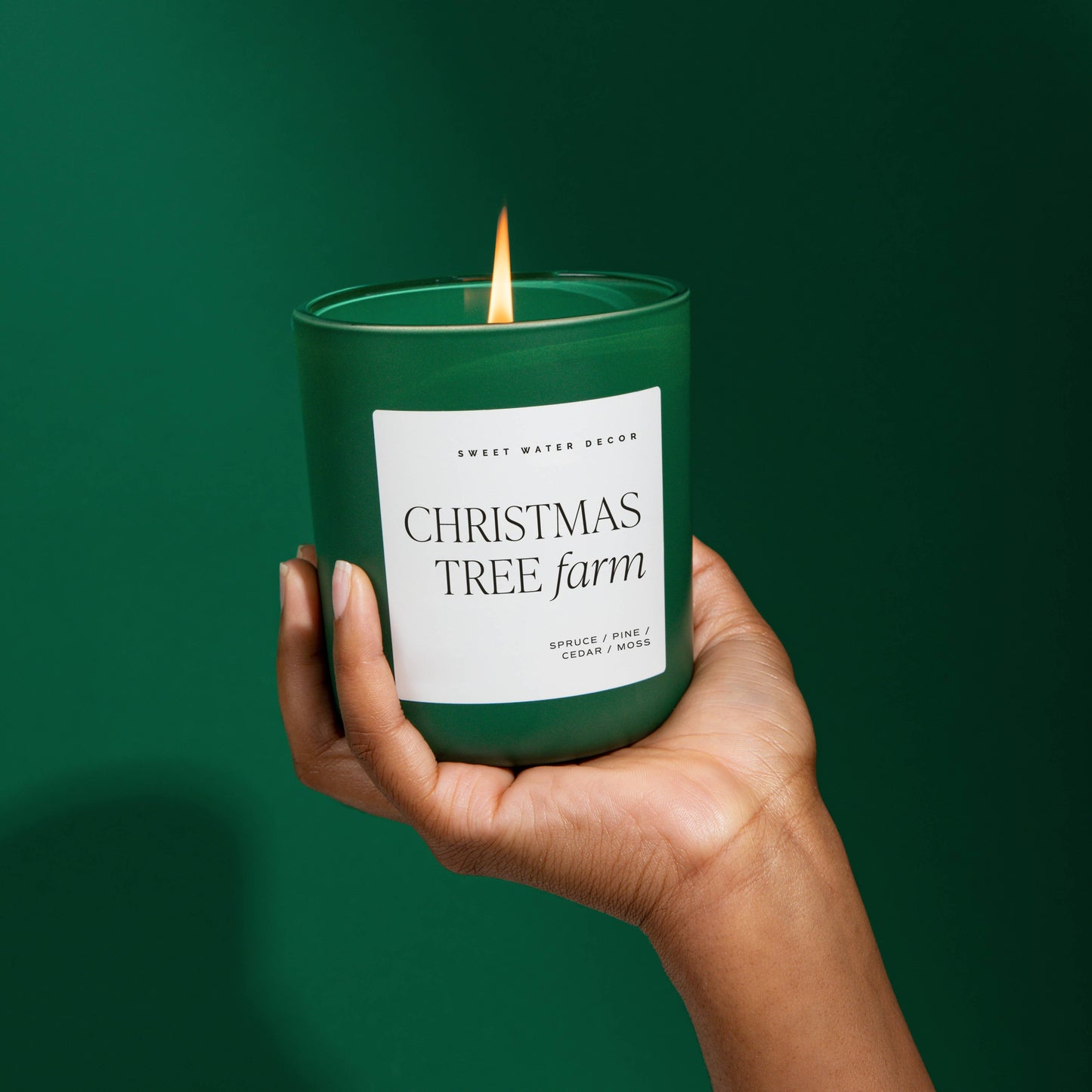 Christmas Tree Farm 15 oz Matte Soy Candle- Home Decor