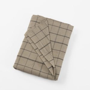 NELSON DUVET COVER, MUSHROOM, QUEEN