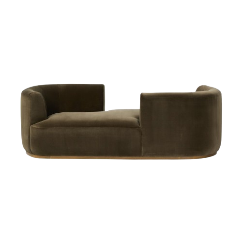 Deandra Tete A Tete Chaise-Surrey Olive