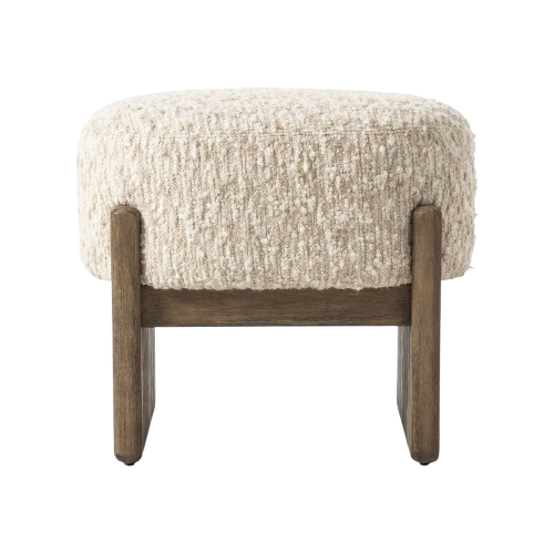 Kirby Accent Stool-Solema Cream