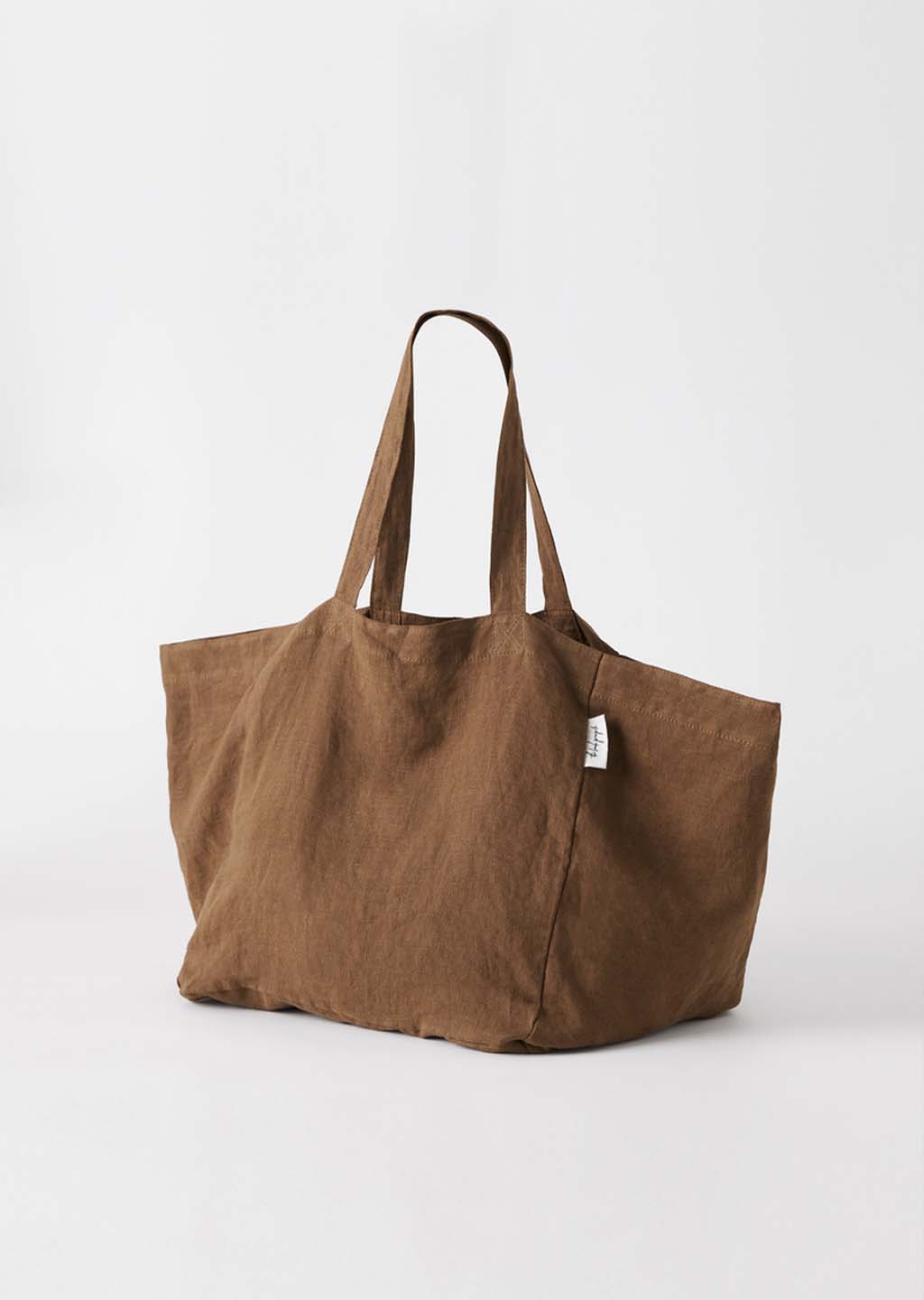 Chocolate Linen DH Tote Bag