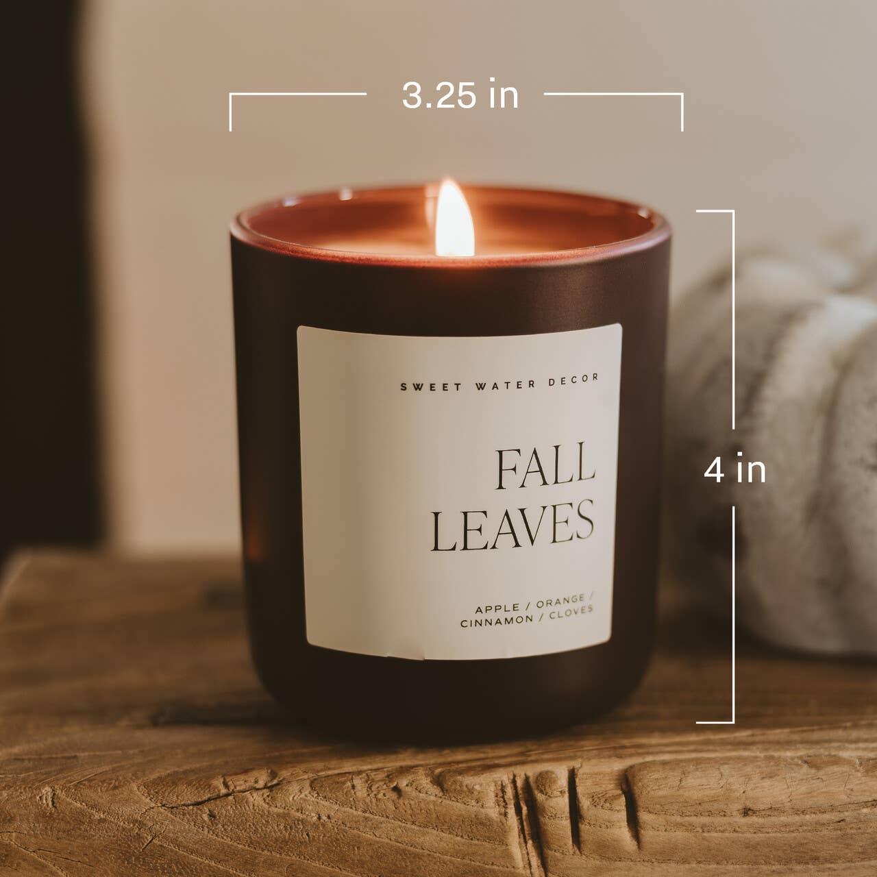 Hello Fall 15 oz Candle, Matte Jar - Fall Decor