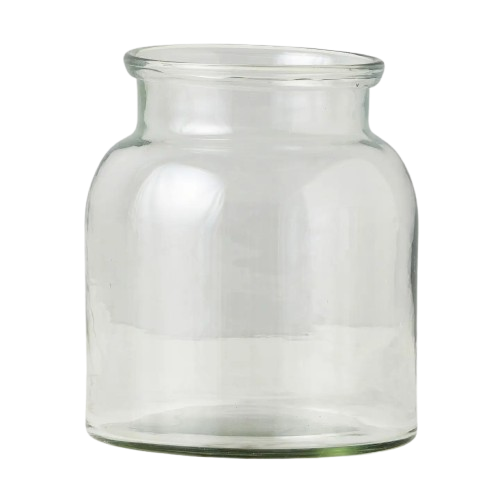 Clear Glass Mason Jar Flower Vase, 3L