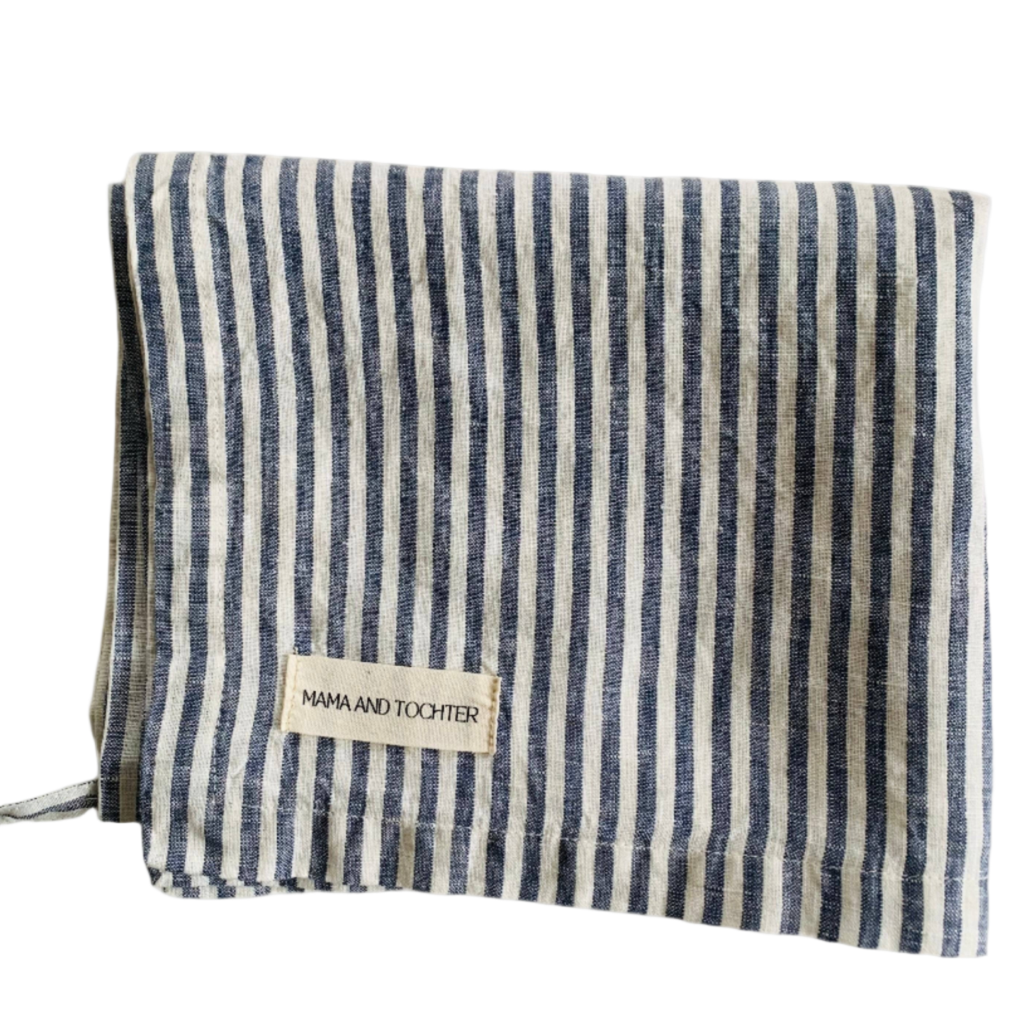 French Linen Tea Towel | Marine Stripe