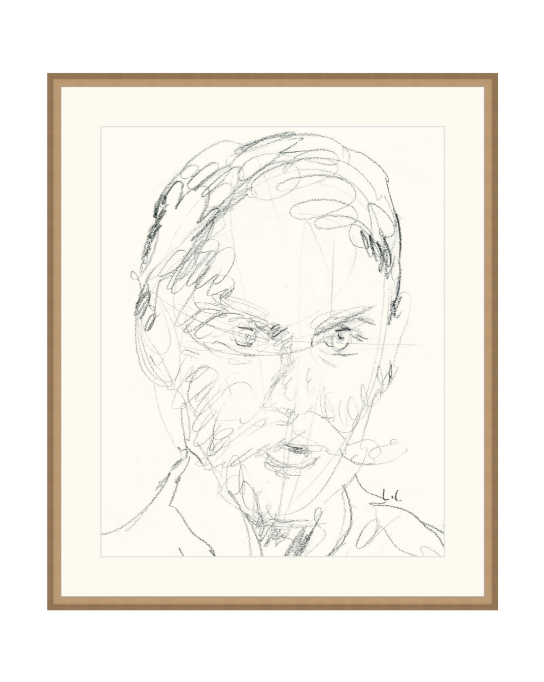 Portrait of a Man Sketch Print
