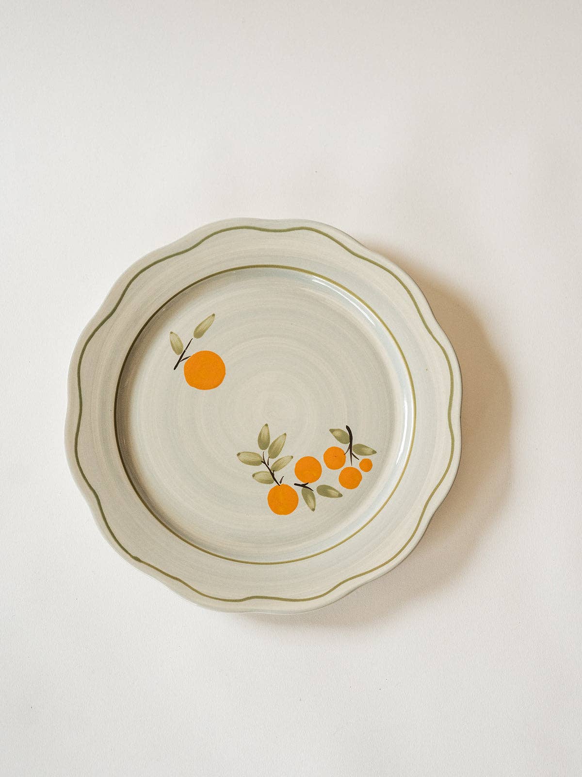 Citrus Dinner Plate: Green