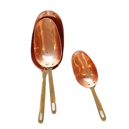 Copper Measuring Scoops