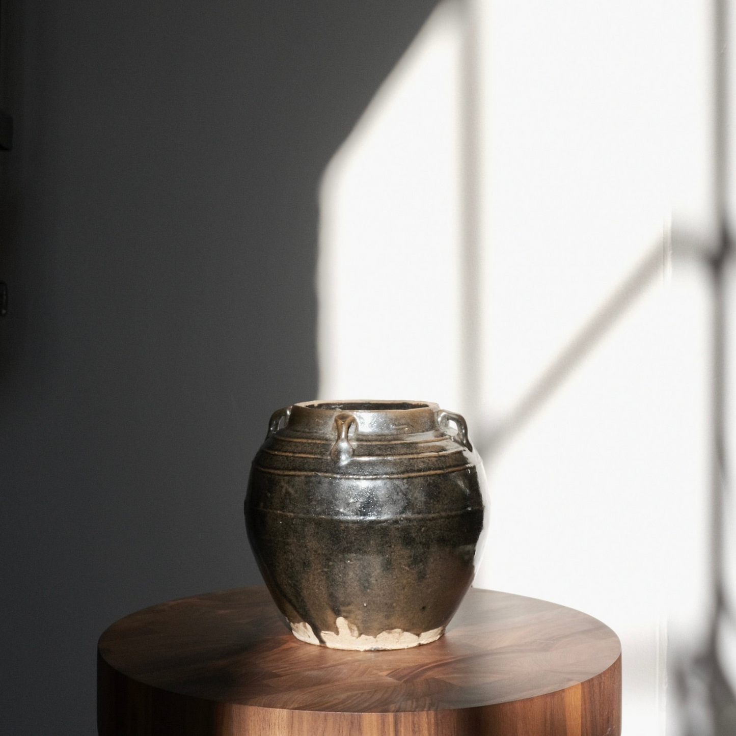 Glazed 4 Handle Pot Small