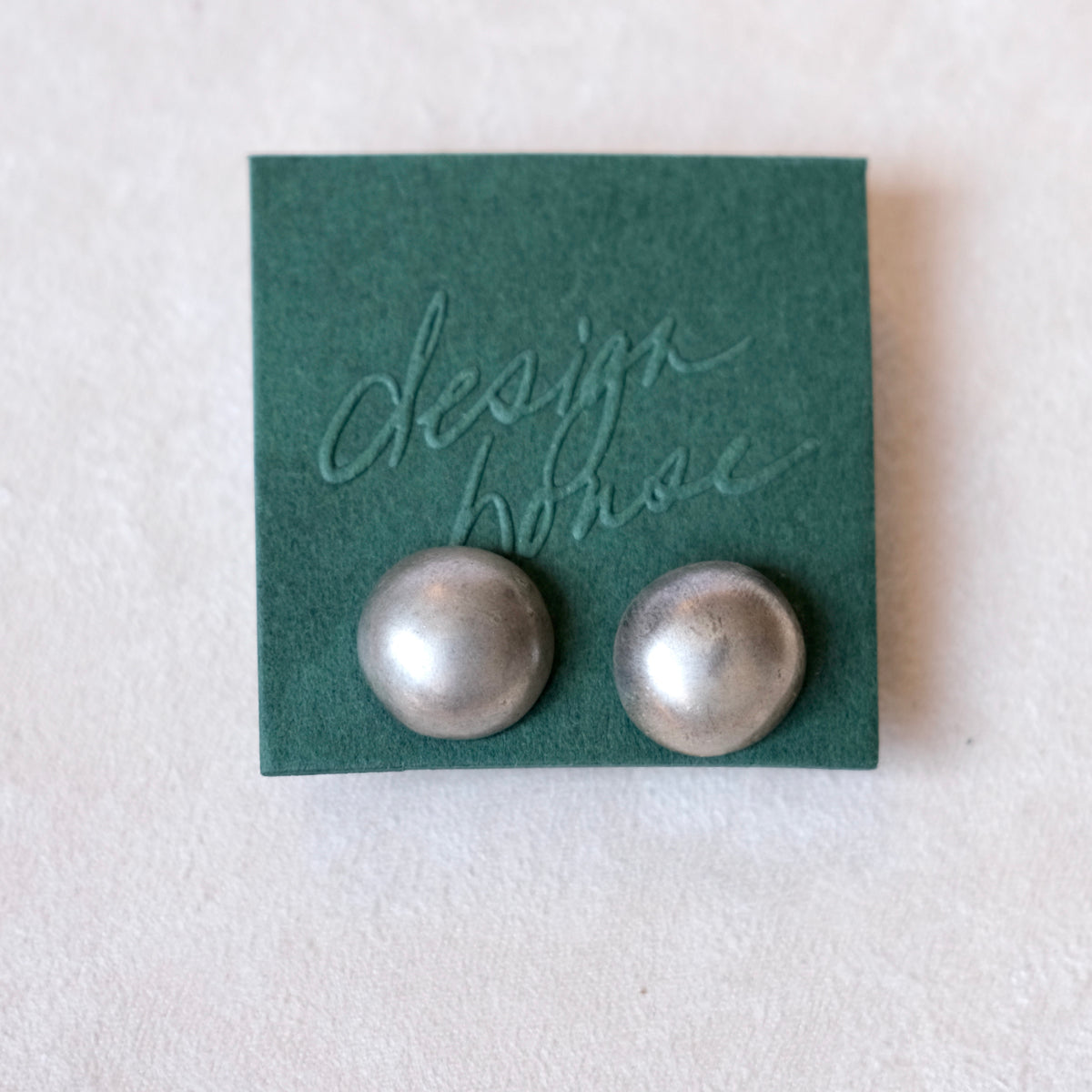 Silver Ball Stud Earrings | Vintage