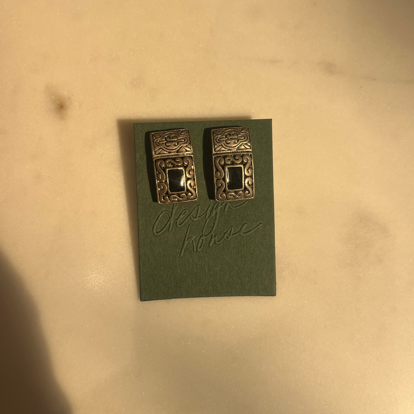 Intricate Silver Studs | Vintage