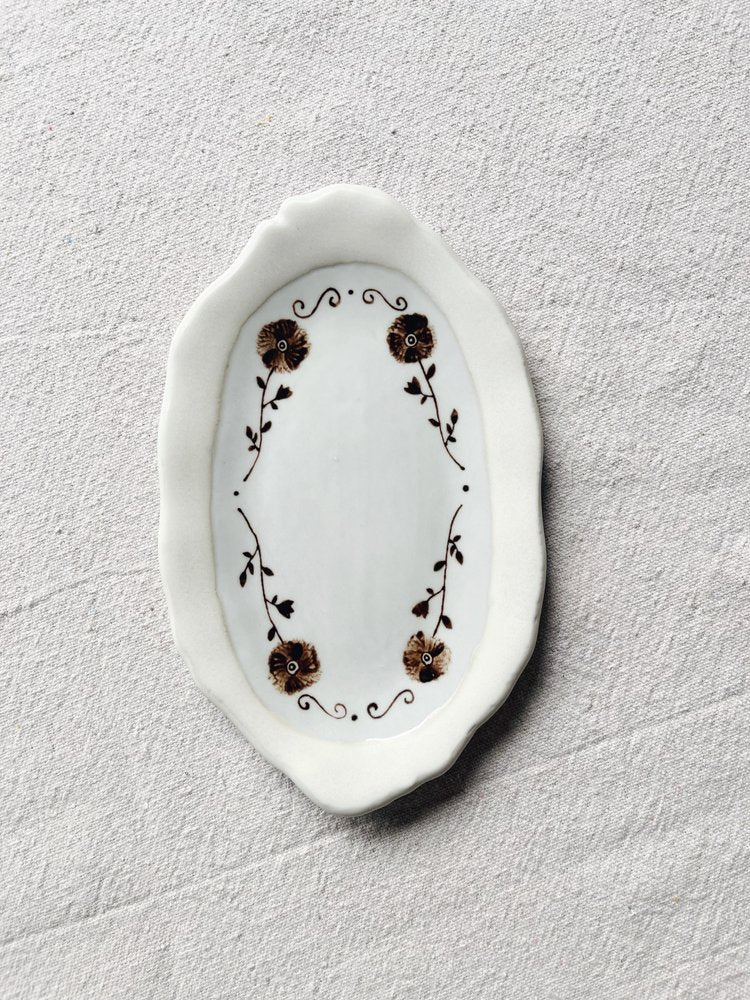 Wild Rose Oval Tray