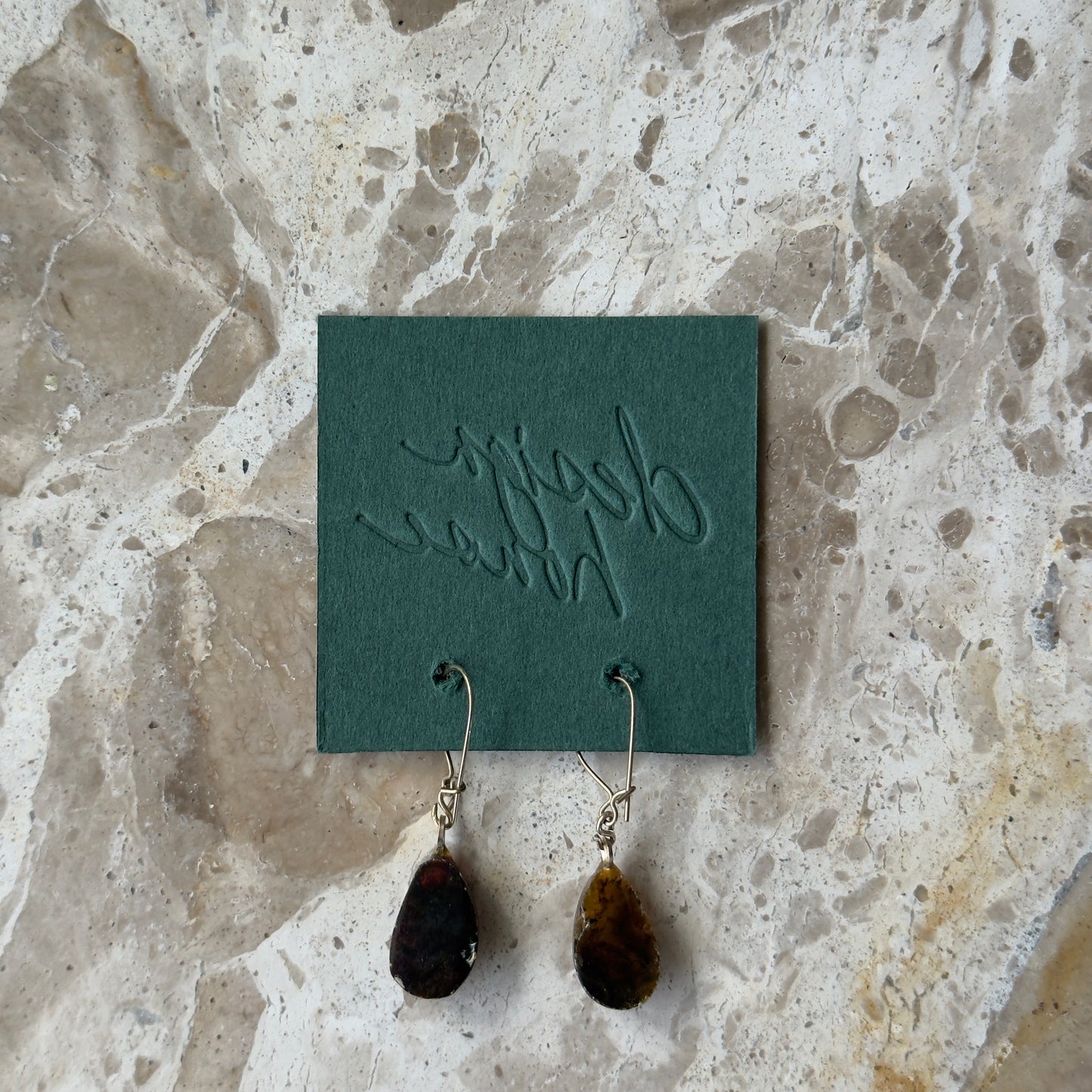Amber Droplet Earrings | Vintage