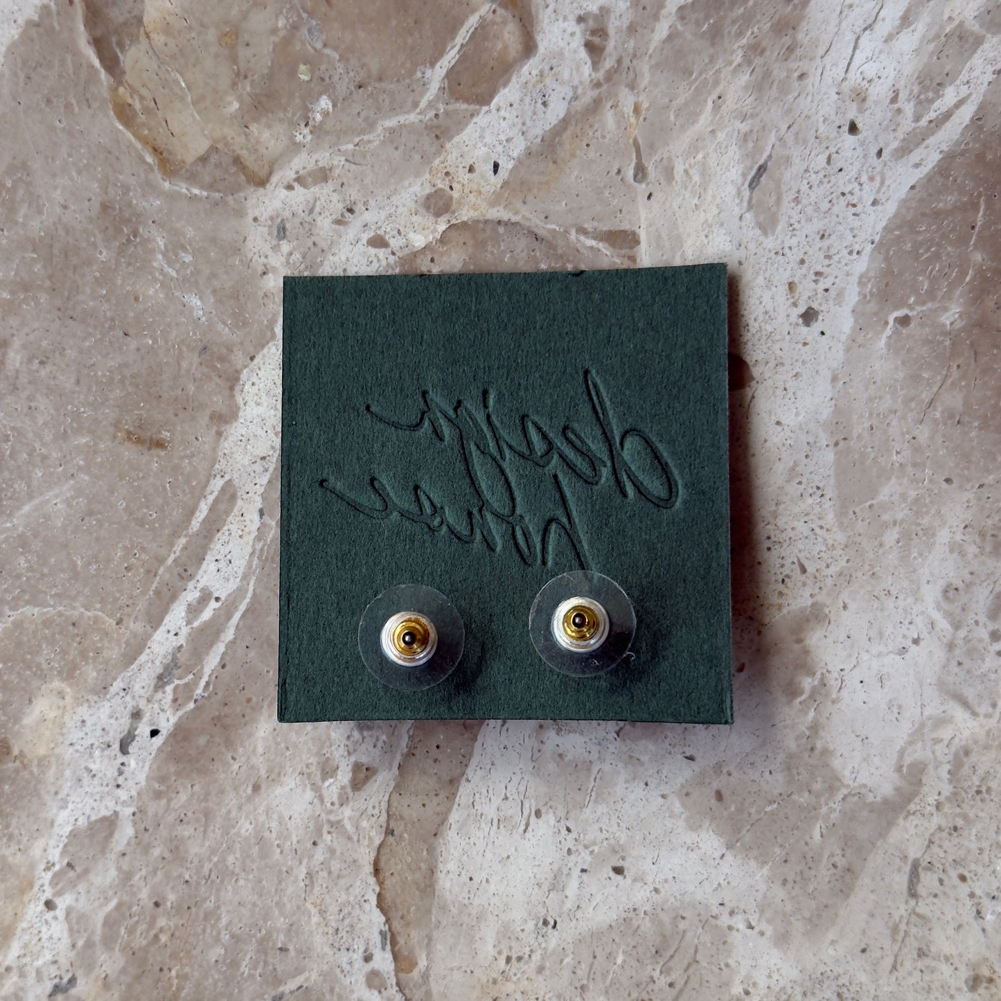 Brushed Metal Oversized Studs | Vintage