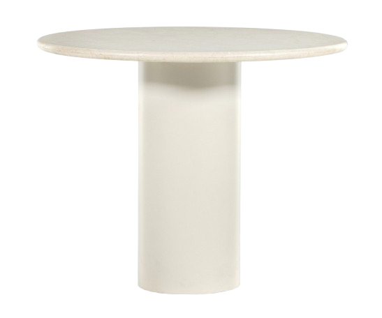 Belle Round Dining Table-Cream Marble
