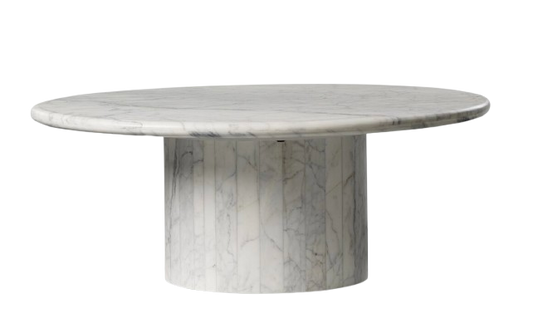 Large Stuart Nesting Coffee Table- White Calacatta Marble