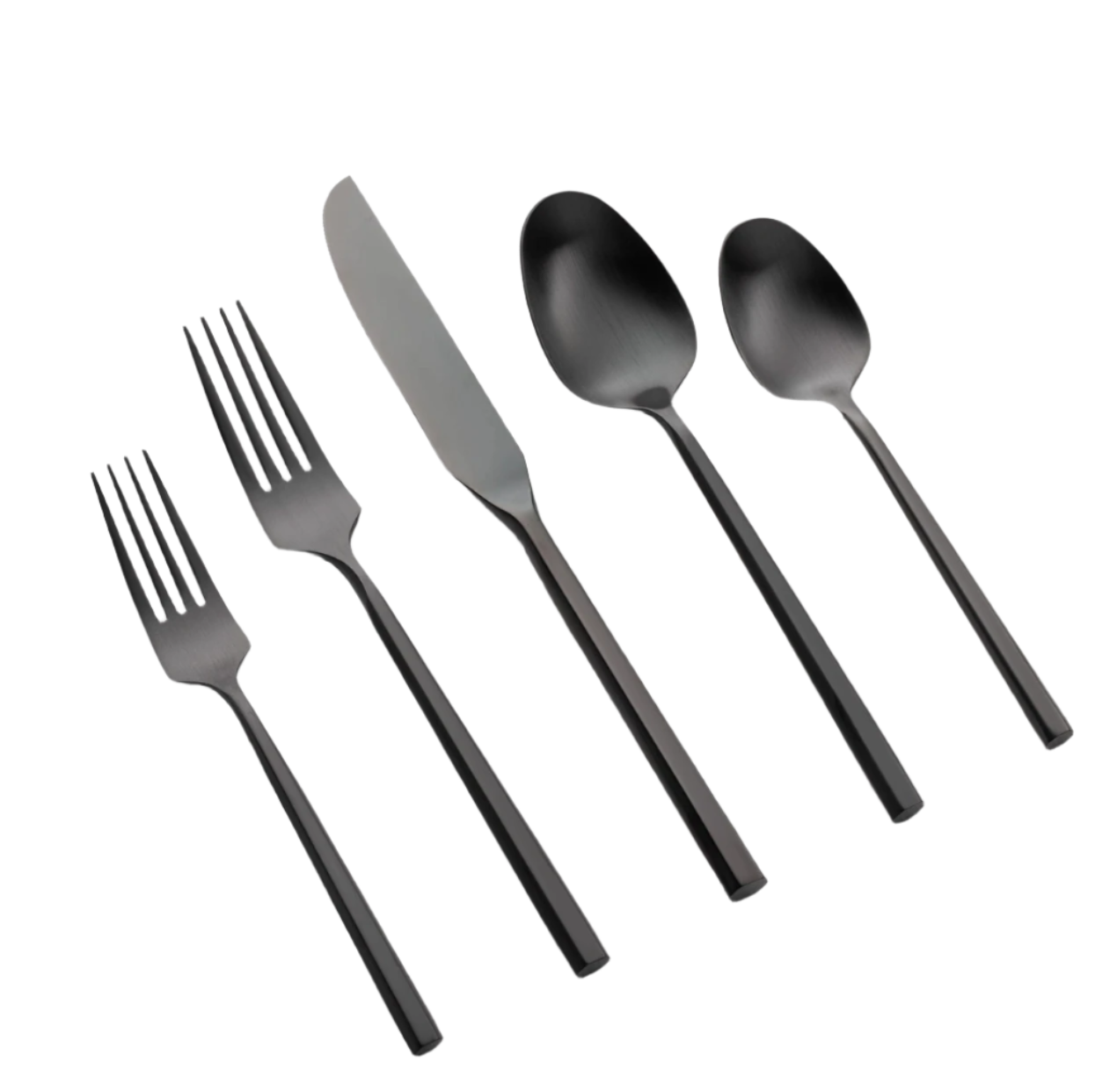 Vikko Sutherland Brushed Black 20 Pc 18/10 Ss Flatware Set