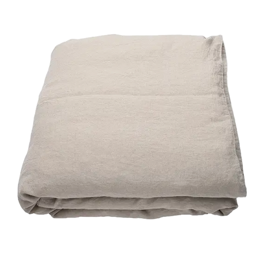 Linen Duvet Natural Stone Washed, European Flax Certified