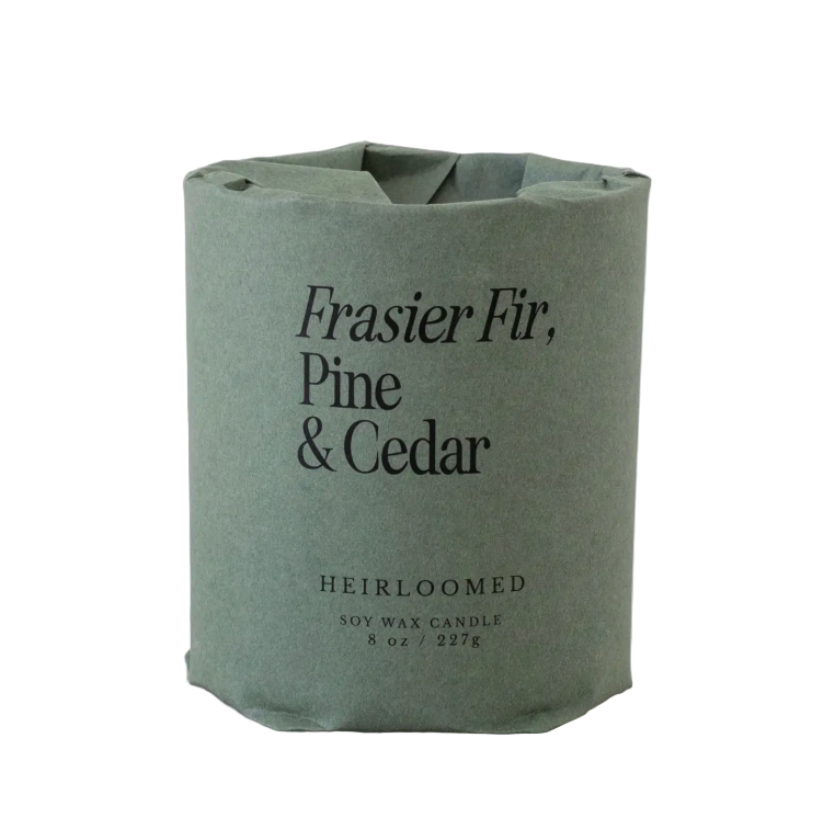 Heirloomed Candle Frasier Fir, Pine & Cedar - Christmas
