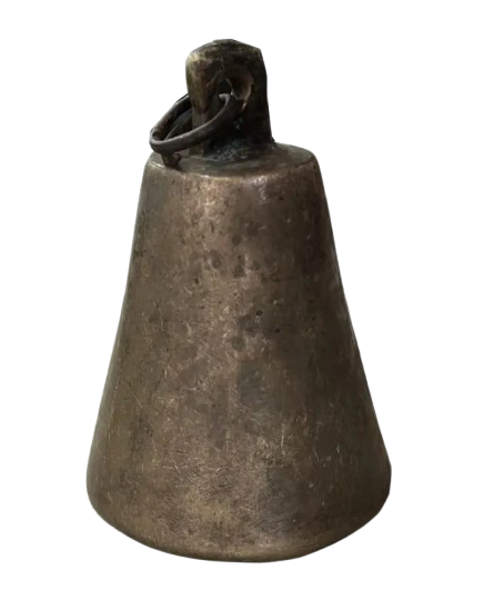 Antique Bronze Hand Forged Cowbell Small