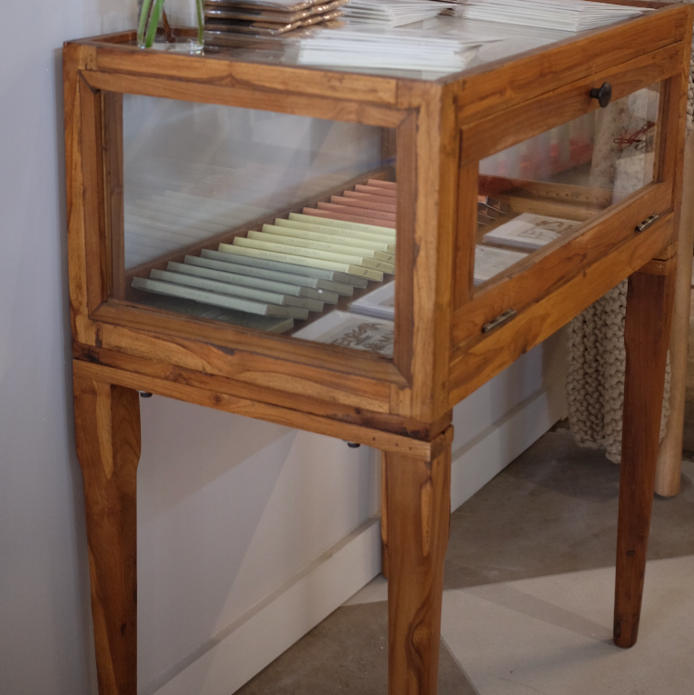 Vintage Teak Shop Case