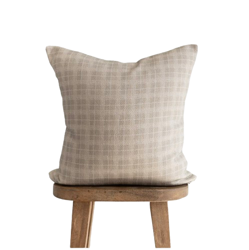 Window Squares in Taupe - 22x22"