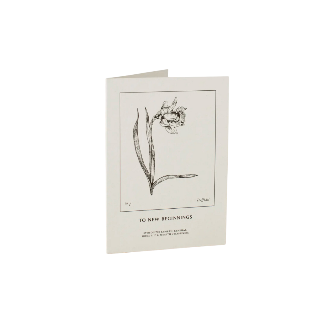 To New Beginnings, Daffodil Card