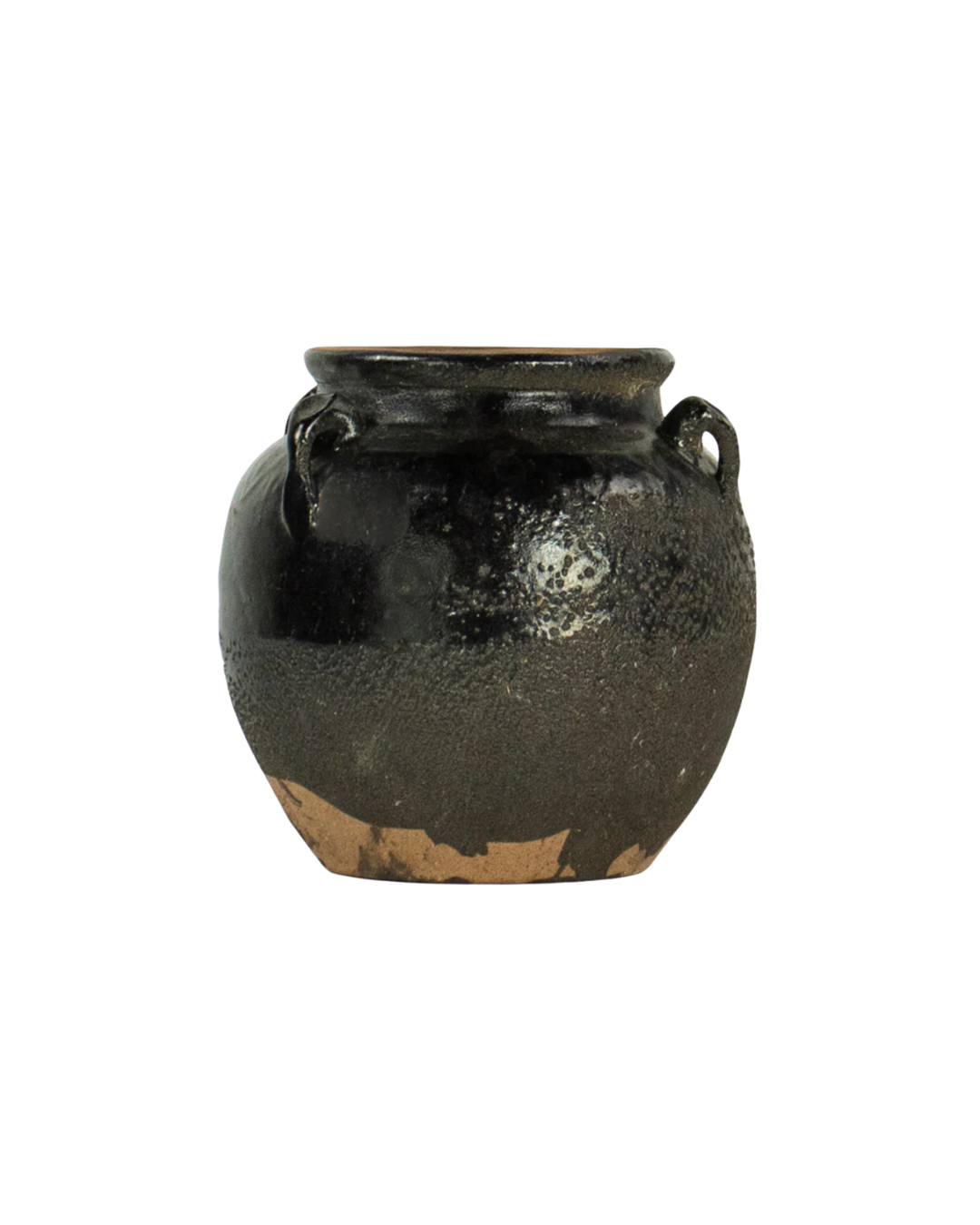 Glazed 4 Handle Pot Small