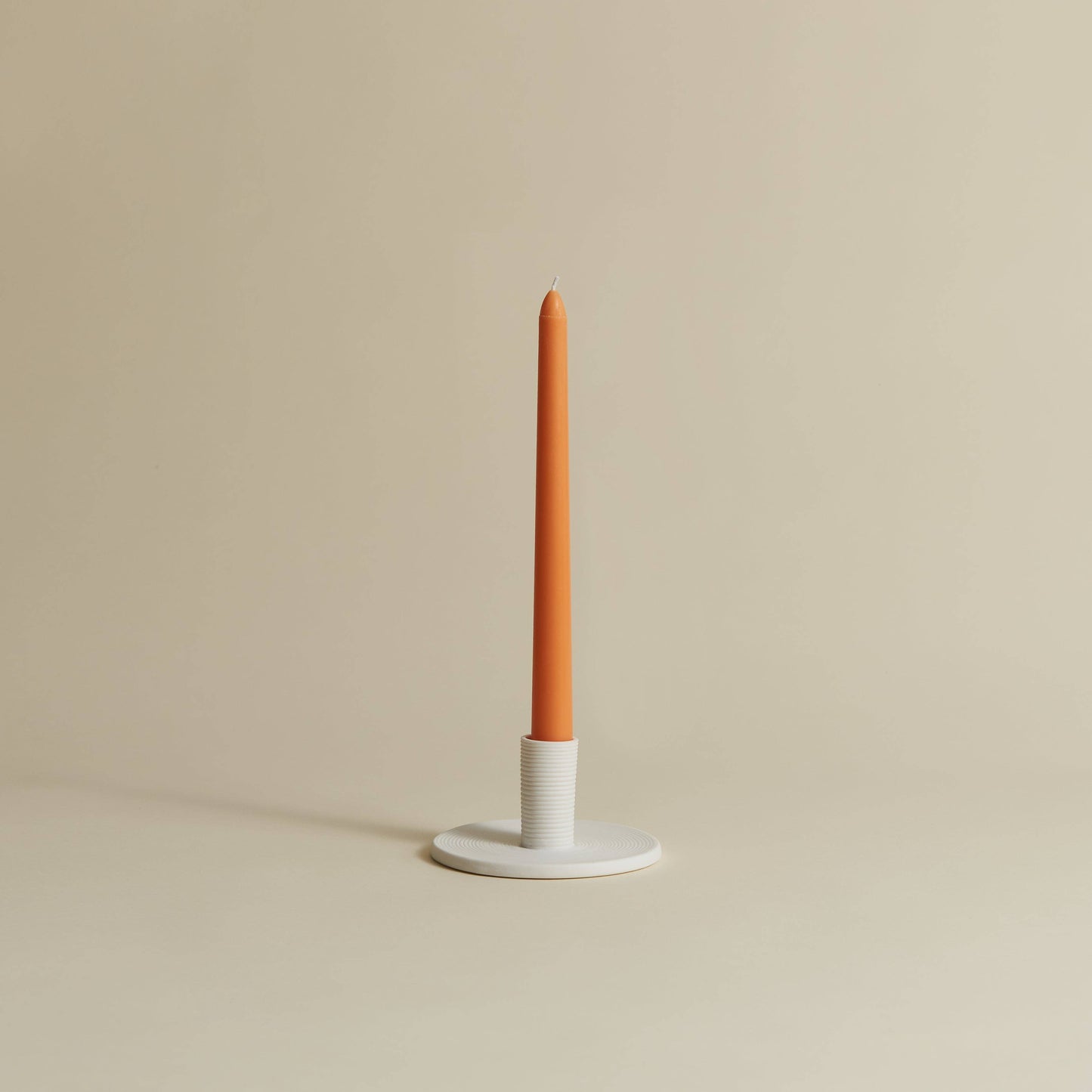 Wave Plate - Taper Candle Holder: Matte Black