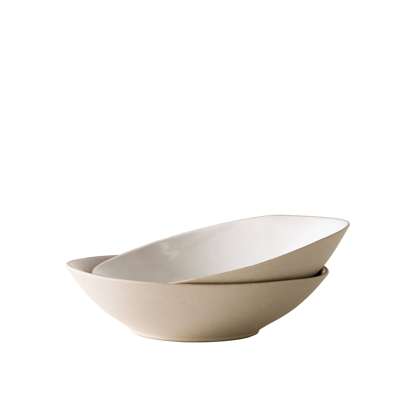 Shallow Serving Bowl | Raw Stoneware