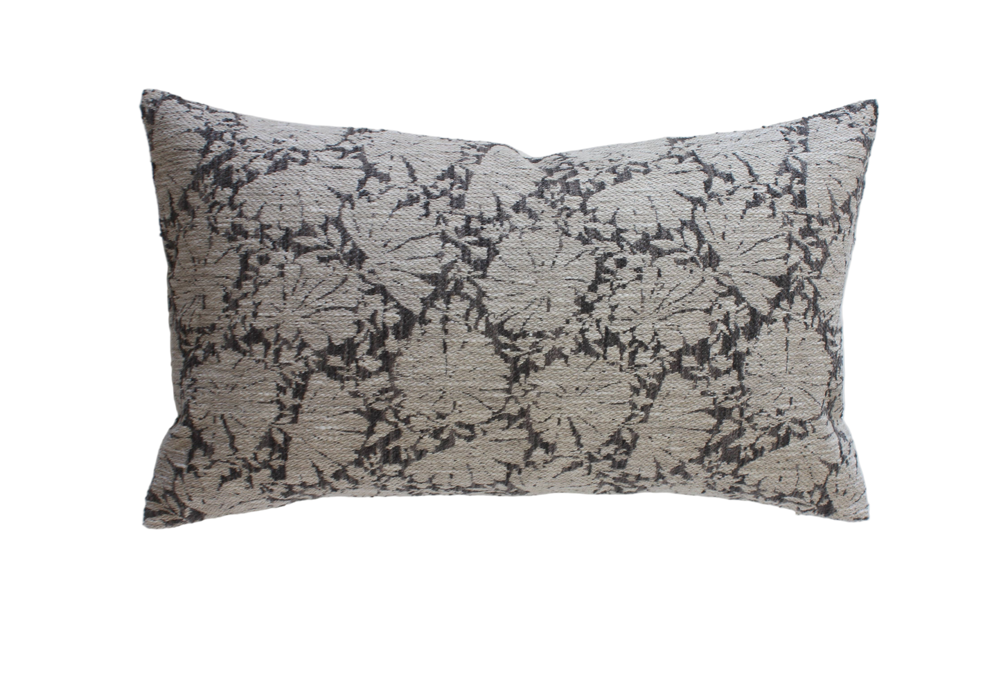 Charcoal Floral Lumbar Pillow Cover | Charlotte: 14x20
