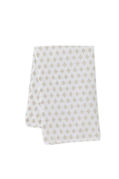 Vintage Dot Tea Towel l Oatmeal