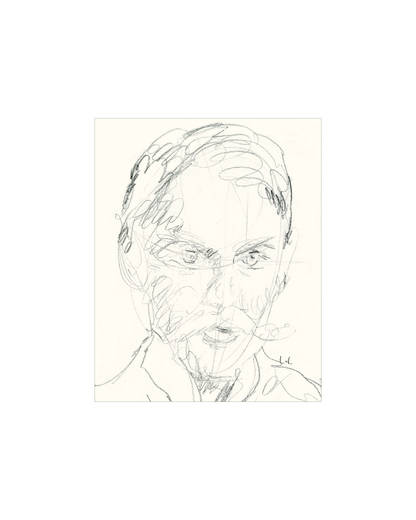 Portrait of a Man Sketch Print