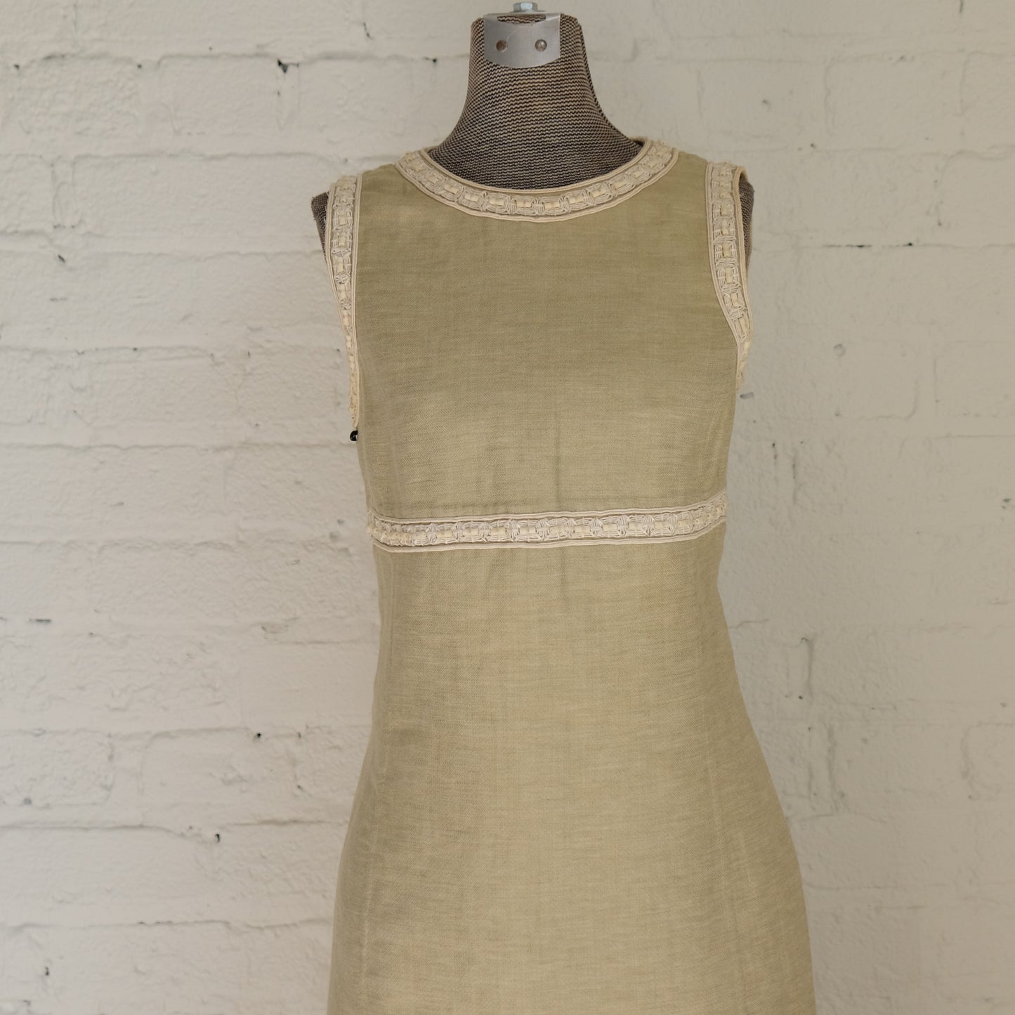 Oscar de la Renta Crew Neck Knee-Length Dress