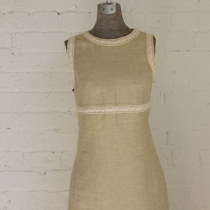 Oscar de la Renta Crew Neck Knee-Length Dress