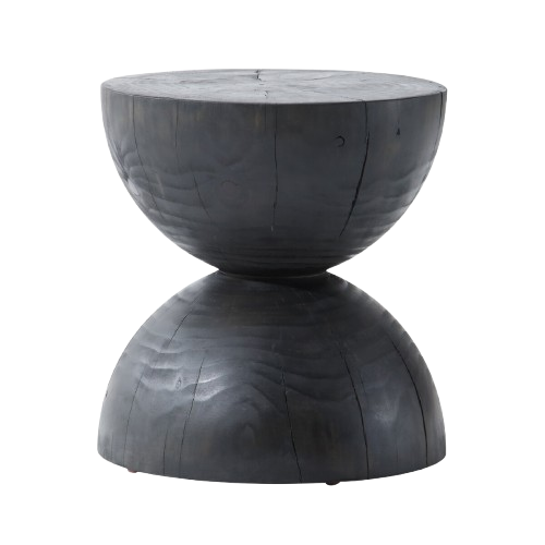 Aliza End Table- Black Pine