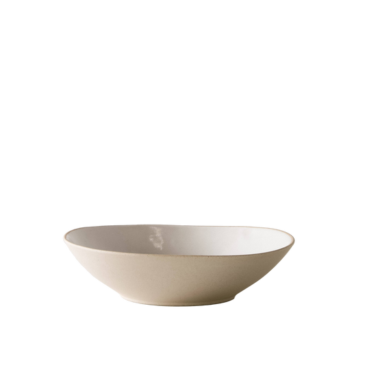 Shallow Serving Bowl | Raw Stoneware