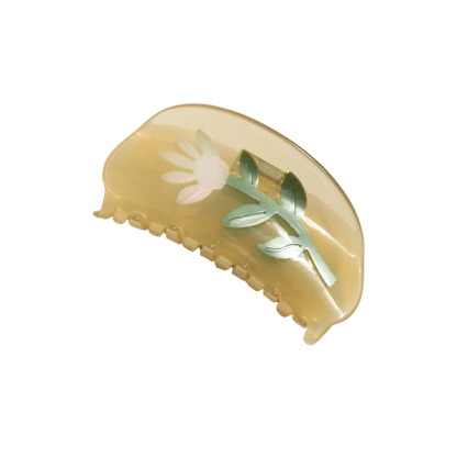 Elegant Neutral Women's Acetate Thistle Hair Claw Clip