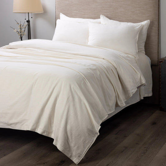 BAKER DUVET AND SHAMS- BROKEN WHITE