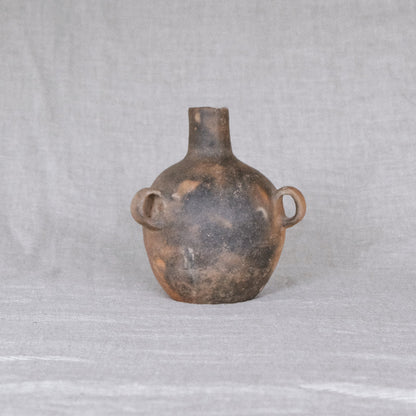 Three-Handled Mexican Clay Jug | Vintage