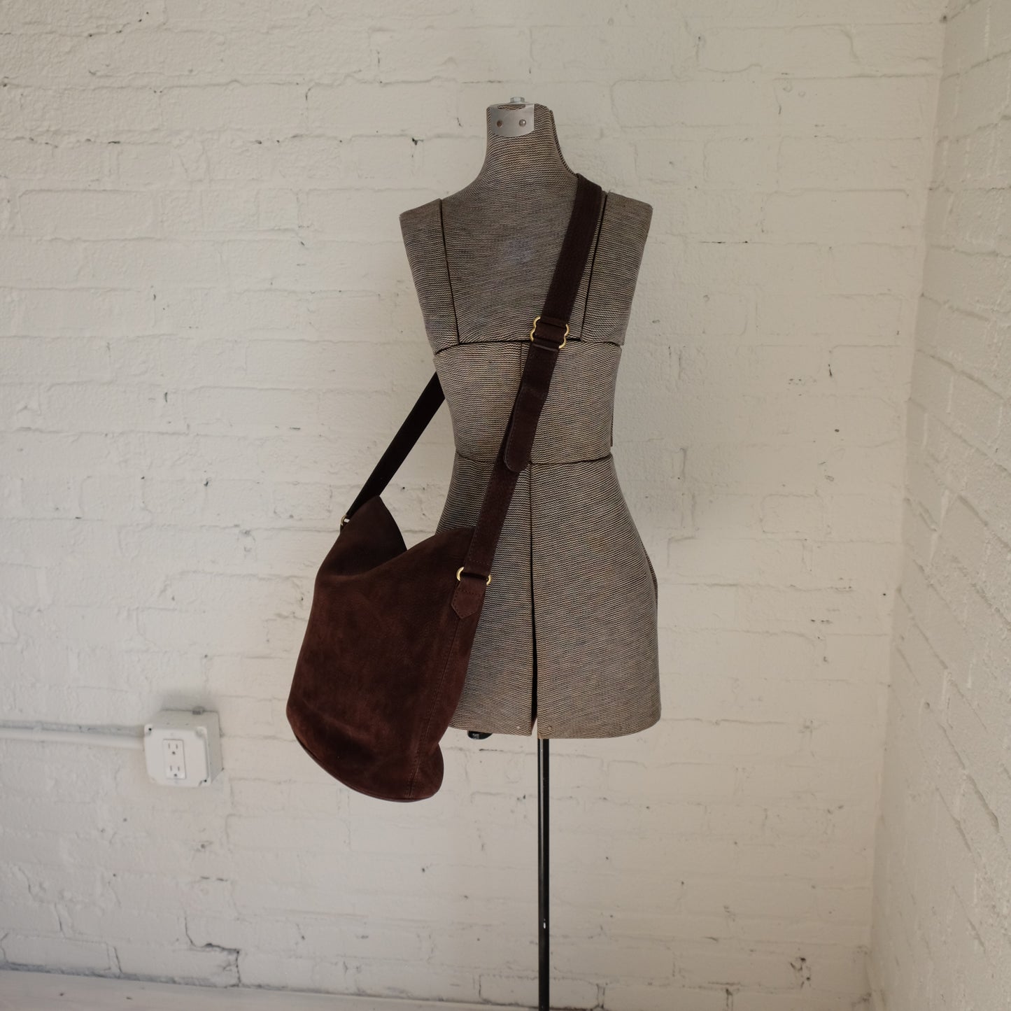 Coach Brown Suede Purse | Vintage