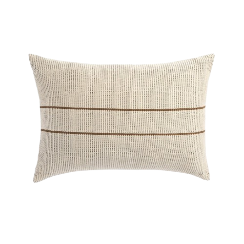 Handwoven Merido Pillow - Beige 14x20