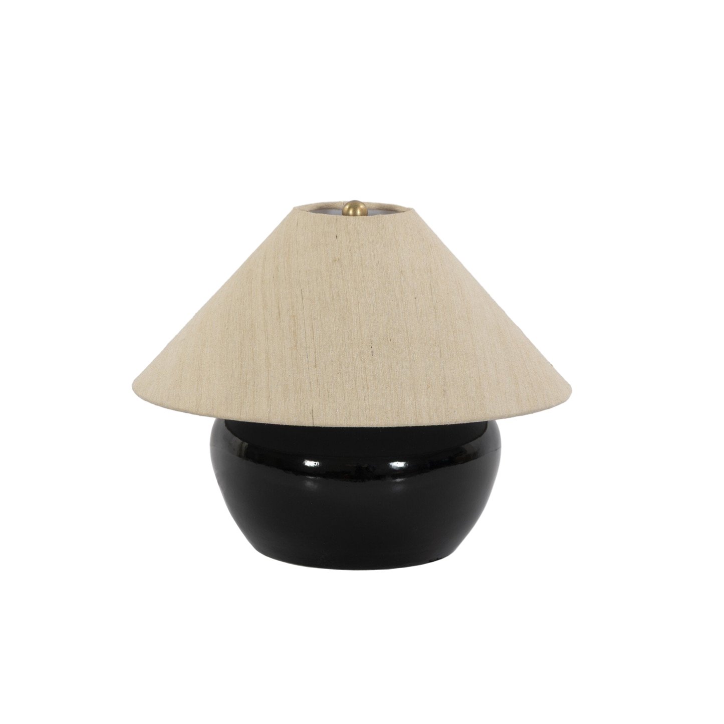 Kiyo Table Lamp - Glossy Black Ceramic