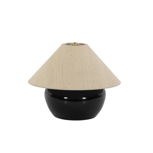 Kiyo Table Lamp - Glossy Black Ceramic