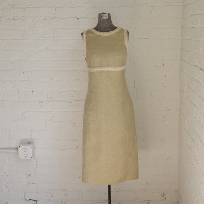 Oscar de la Renta Crew Neck Knee-Length Dress