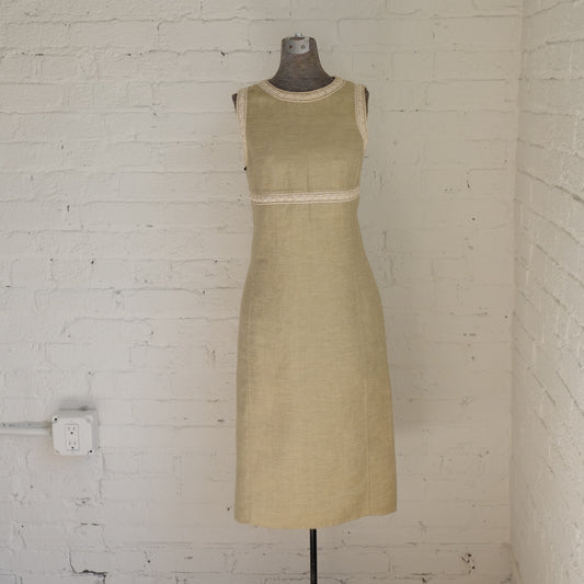 Oscar de la Renta Crew Neck Knee-Length Dress