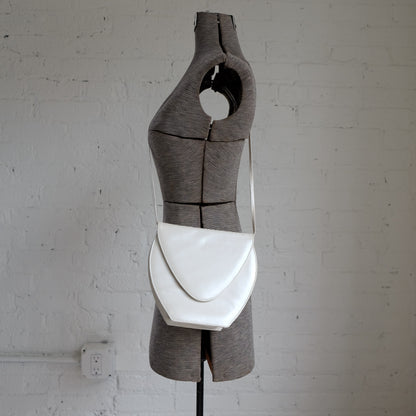 Stuart Weitzman White Leather Crossbody | Vintage