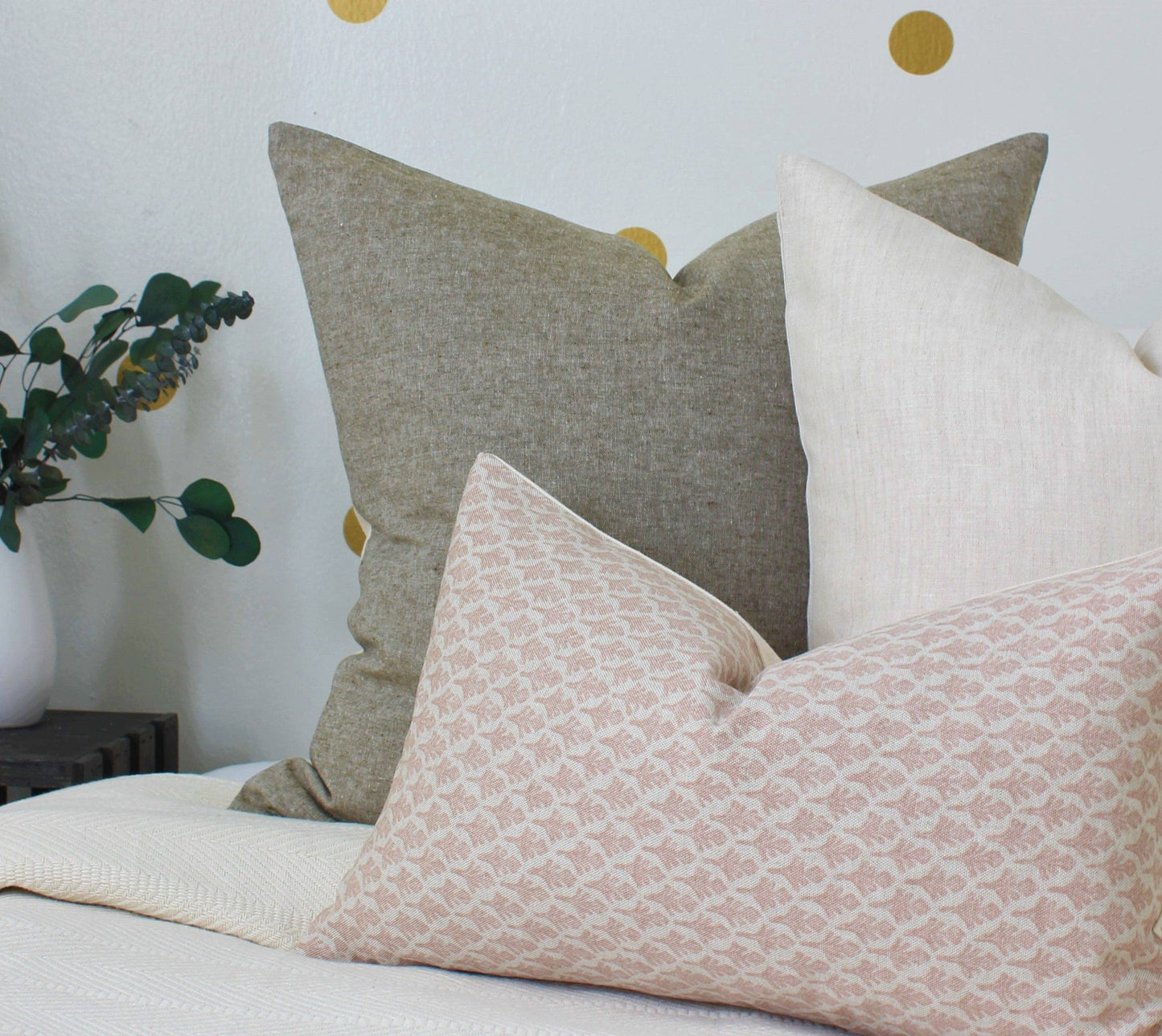 Light Olive Pillow Cover, Olive Throw Pillow: 20x20