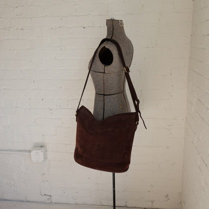 Coach Brown Suede Purse | Vintage
